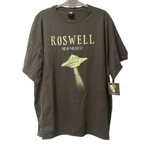 Hide and Eek! Roswell New Mexico Black Sleep T-Shirt Oversized Small NWT